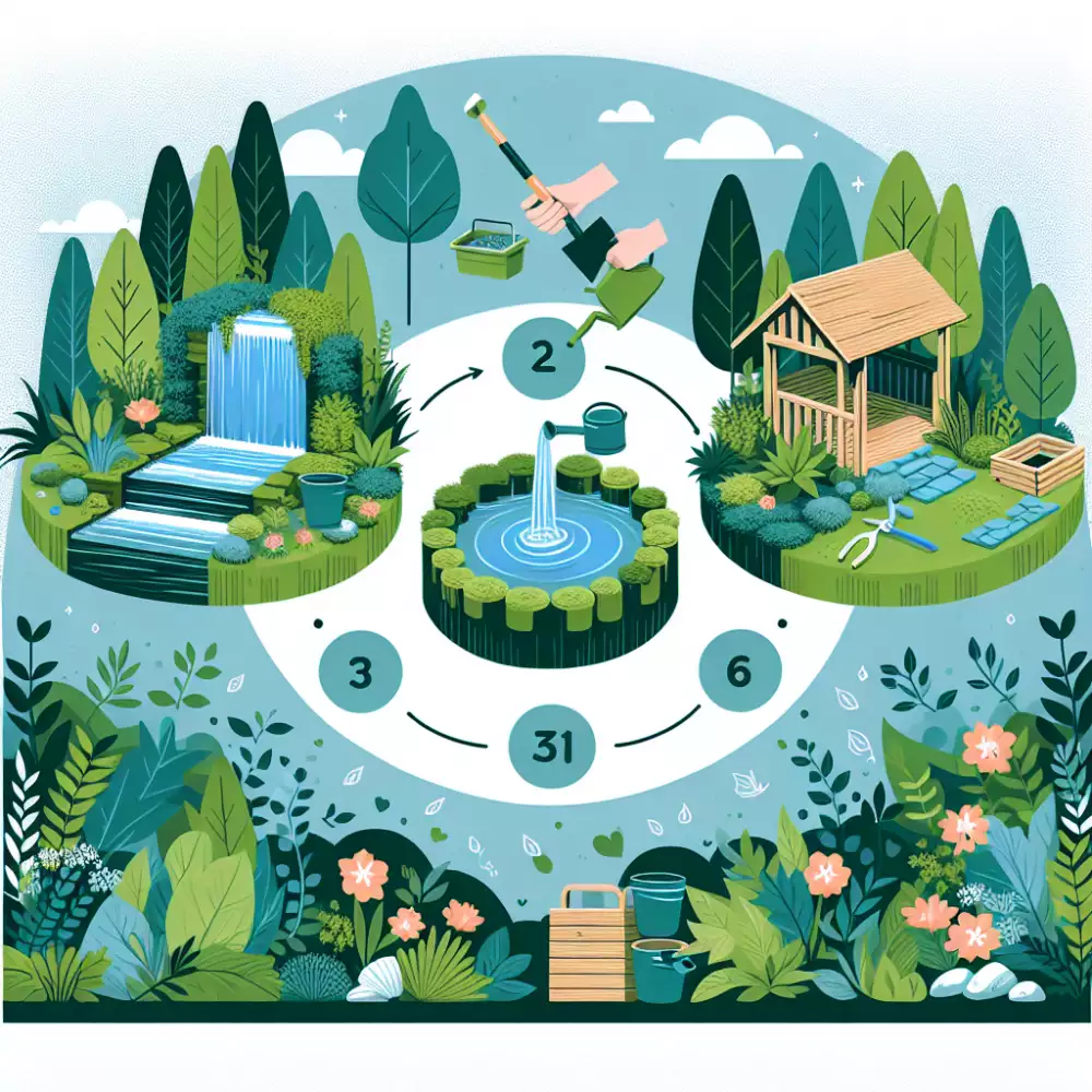 vodní prvek v zahradě