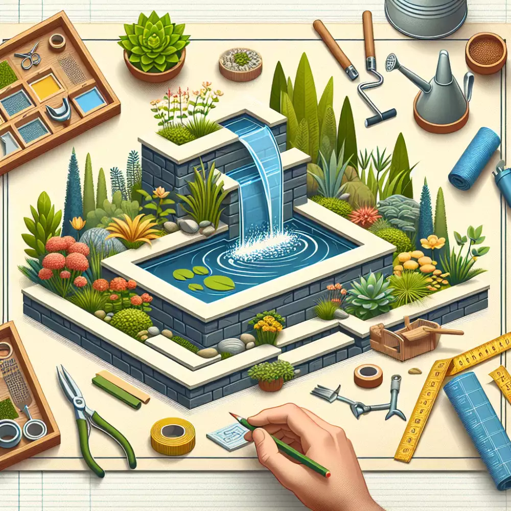 vodní prvek v zahradě