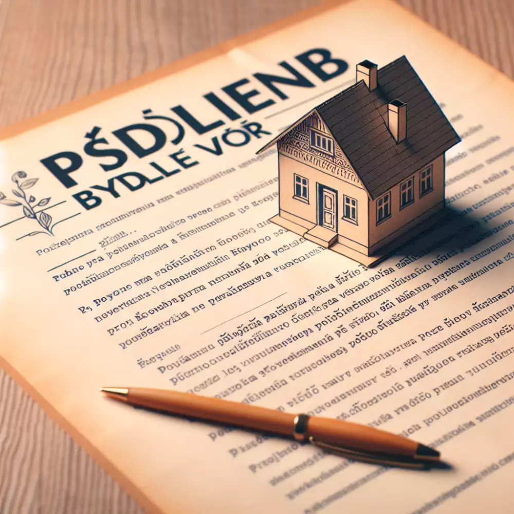 příslib bydlení vzor